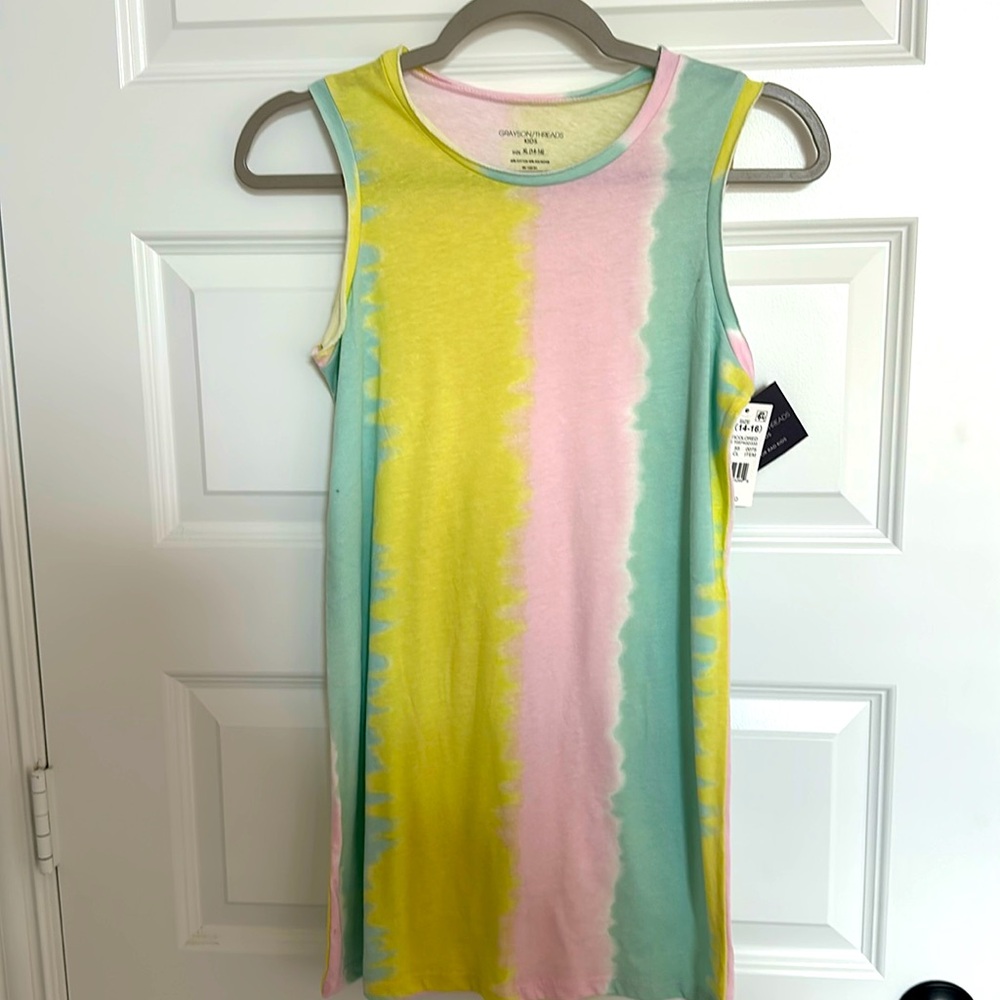Never worn girls 14/16 tie dye tank top.